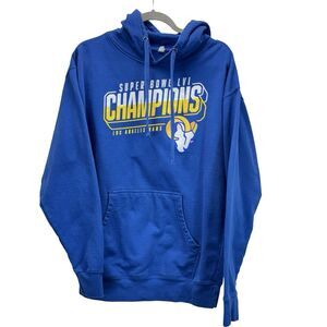 Los Angeles Rams NFL Hoodie Pullover Sports Mens Sweatshirt Large